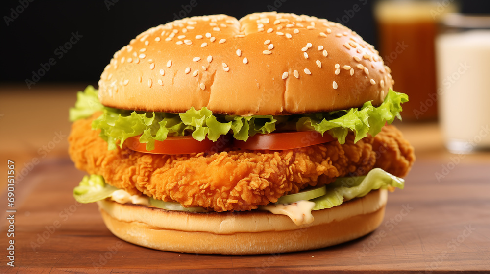 Delicious chicken burger pictures
Delicious chicken burger pictures