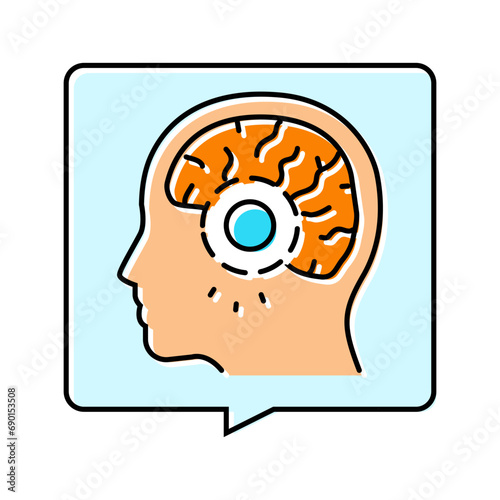 headache diagnosis neurologist color icon vector. headache diagnosis neurologist sign. isolated symbol illustration
