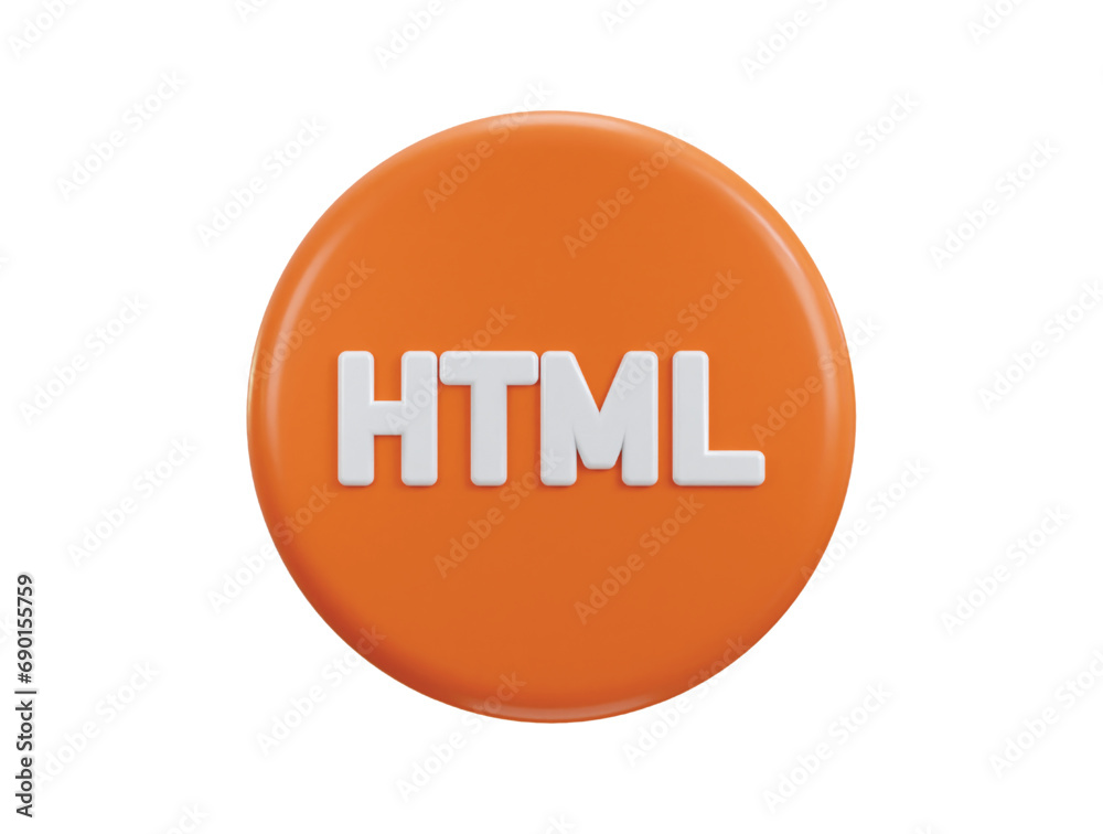 3d html icon symbols of software language 3d html icon symbols of software language
