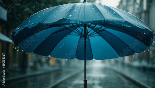 vector realistic blue umbrella