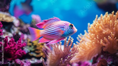 Colorful Tropical Fish in Coral Reef © Andreas