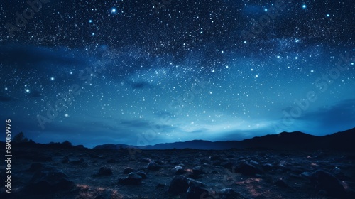 Starry Night Sky Over Remote Location