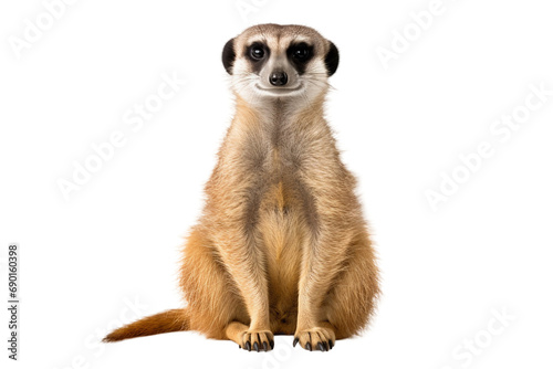 Meerkat Isolated on Transparent Background. Ai