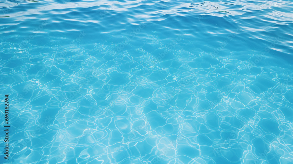 Blue water pool surface Blue water pool surface