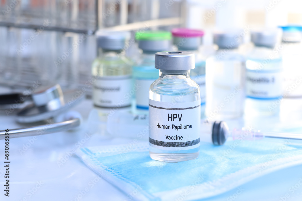 HPV vaccine in a vial, immunization and treatment of infection HPV vaccine in a vial, immunization and treatment of infection