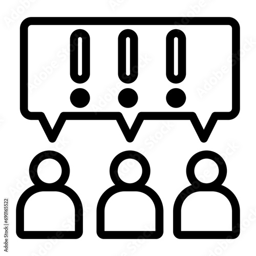 protest line icon