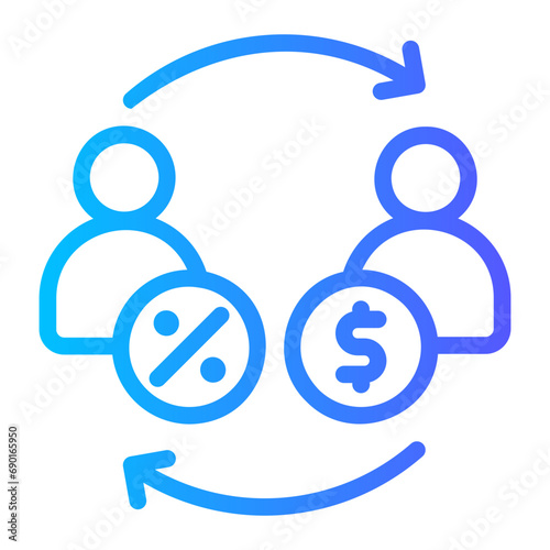 capital gradient icon