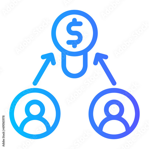 cooperate gradient icon