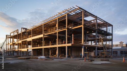 Commercial Building Framework, Construction Progress Capture