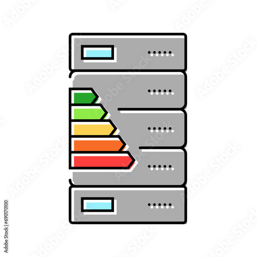 heat pump energy efficient color icon vector. heat pump energy efficient sign. isolated symbol illustration