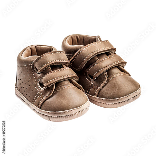 a pair of baby shoes isolated on transparent background Remove png, Clipping Path, pen tool © Vector Nazmul