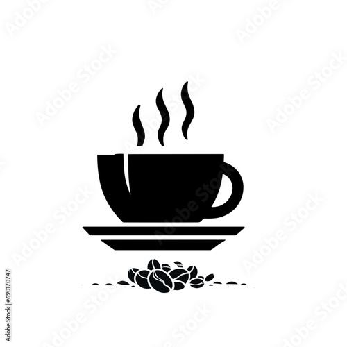 coffee cup,coffee bean vector