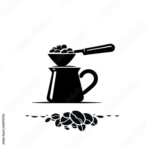 coffee cup,coffee bean vector