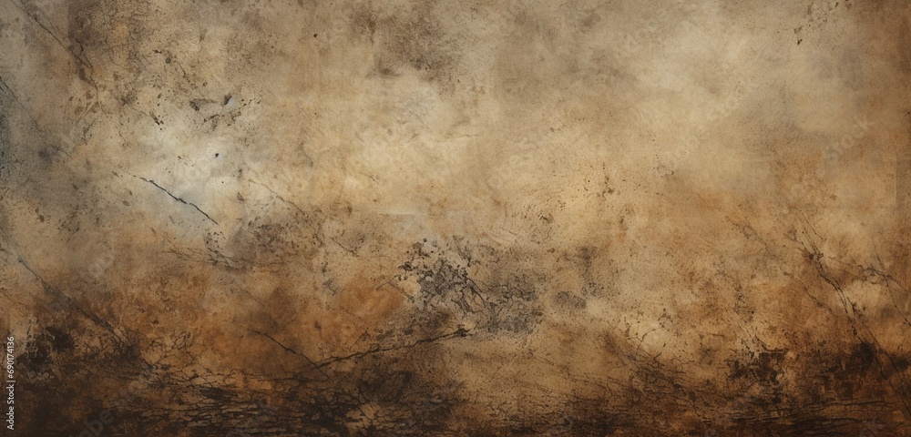 Moody sepia grunge design with intricate distressed surfaces. Grunge Background.