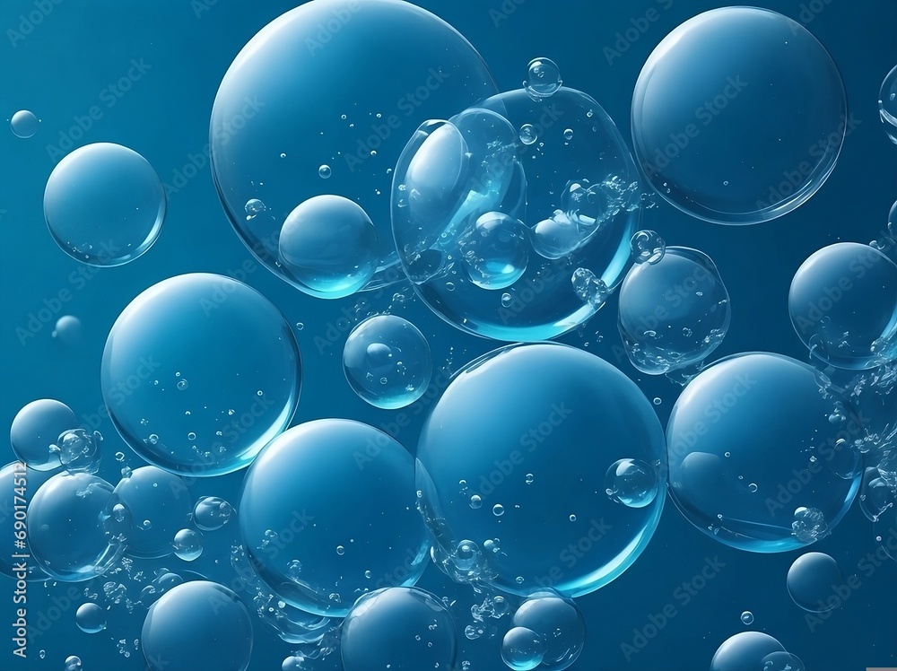 Blue  bubbles