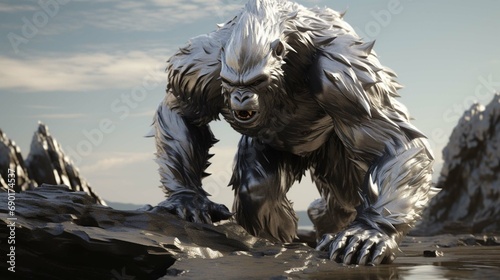 silver back gorilla