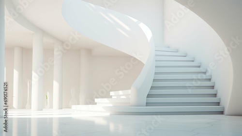  White stairs