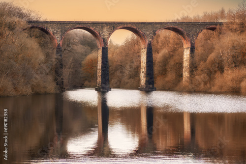 Amsgrove Viaduct over Wayoh Reservoir photo