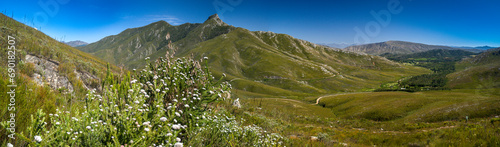 landscape of the Outeniqua mountains in the cape floral, fynbos biome in South Africa © Colin Stephenson