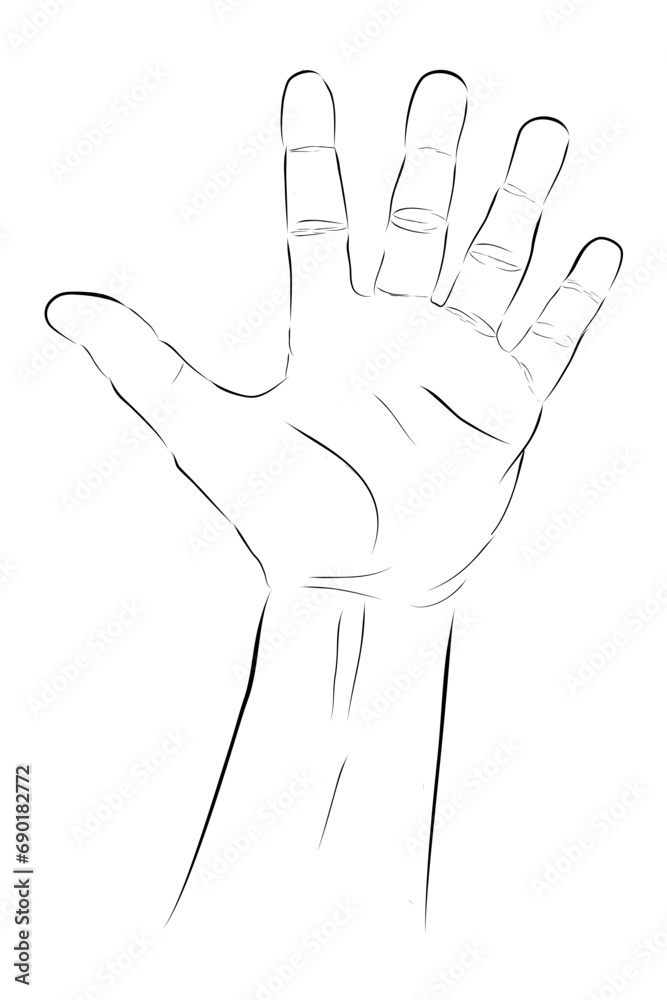 five 2 gesture vector hand draw sketch doodle man hand
five 2 gesture vector hand draw sketch doodle man hand