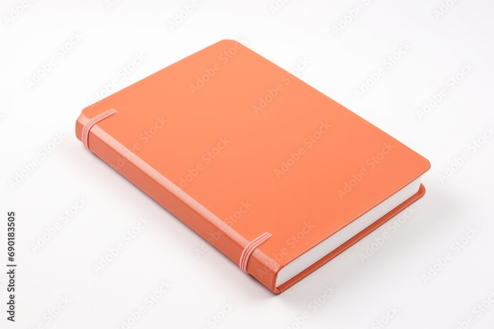 Peach Fuzz Color Notebook on White Background Peach Fuzz Color Notebook on White Background