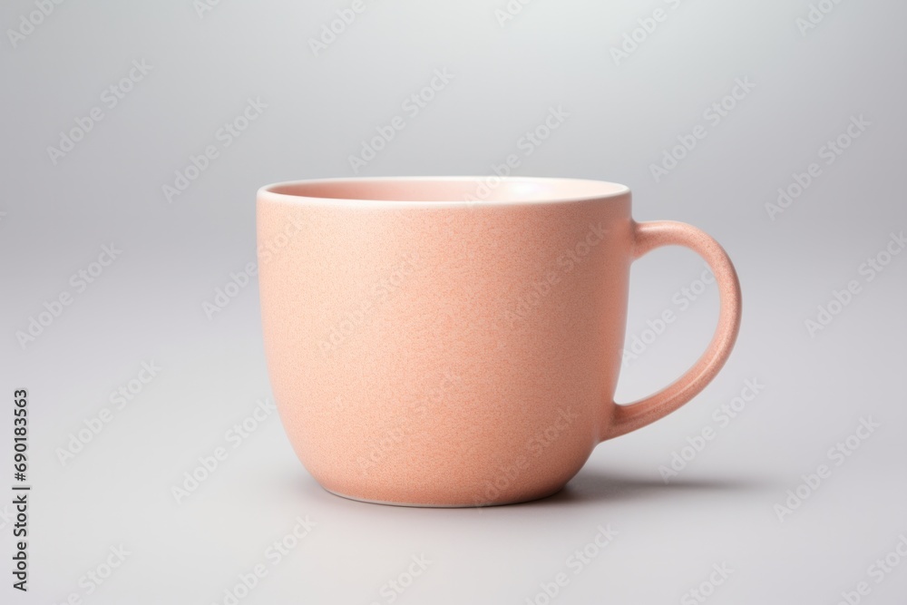 Peach Fuzz Cup on Light Background, Soft Elegance Peach Fuzz Cup on Light Background, Soft Elegance