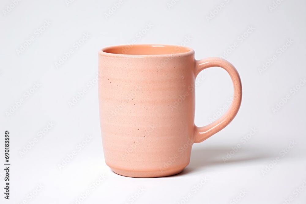 Peach Fuzz Cup on Light Background, Soft Elegance Peach Fuzz Cup on Light Background, Soft Elegance