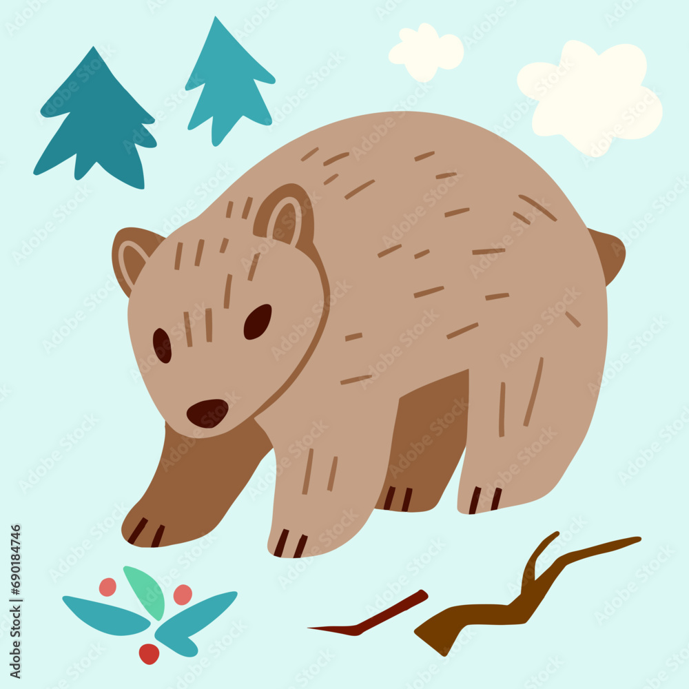 Obraz premium bear in the forest