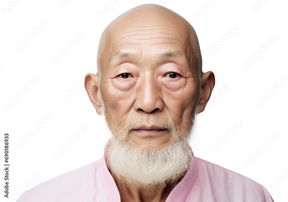 Asian Senior Man Business Fashion Model