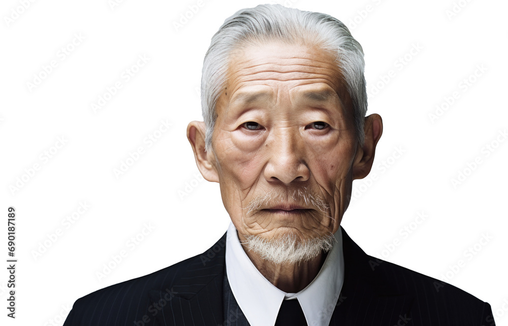 Asian Elderly Gentleman - Business Elegance Asian Elderly Gentleman - Business Elegance
