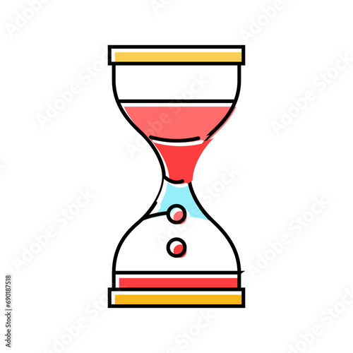 liquid timer fidget toy color icon vector. liquid timer fidget toy sign. isolated symbol illustration