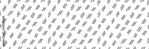 Hand drawn small dash seamless pattern. Black grunge doodle stroke on white background. Abstract vector wallpaper, print.