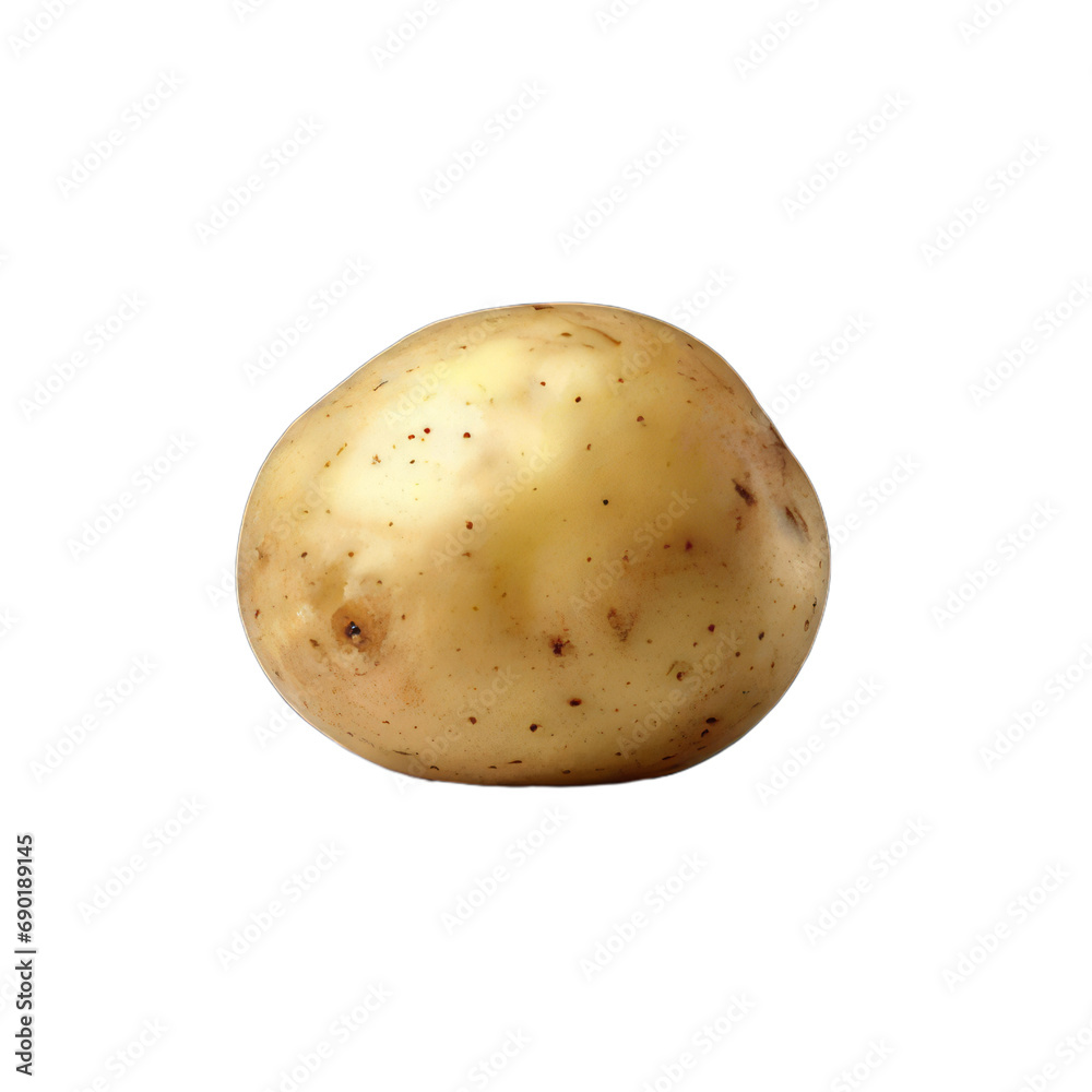 potatoes isolated on transparent or white background, png