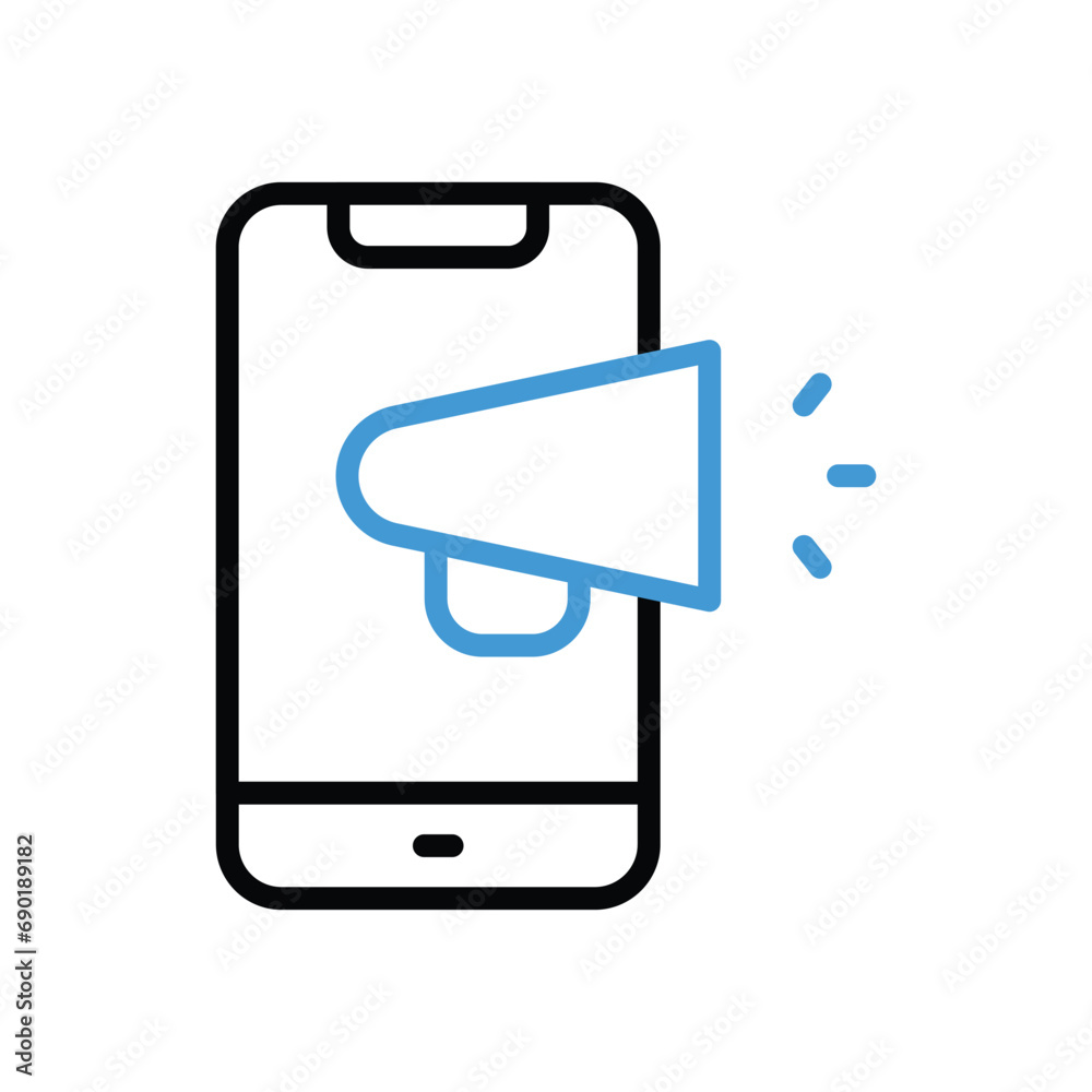 Mobile Marketing Icon vector stock illustration Mobile Marketing Icon vector stock illustration