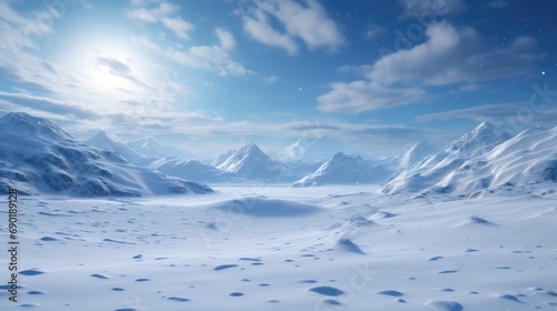 Winter Wonderland Scenes  Realistic Snowfall Backdrop for Festive Desktop Wallpaper