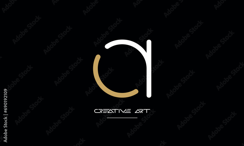 CA, AC, C, A abstract letters logo monogram