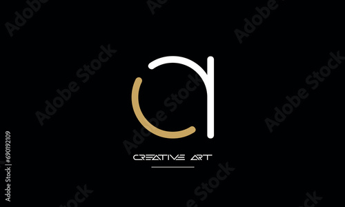 CA, AC, C, A abstract letters logo monogram