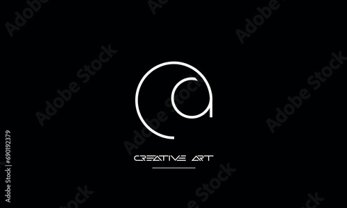 CA, AC, C, A abstract letters logo monogram