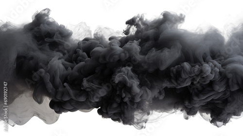 Dense Black Cloud and Smoke