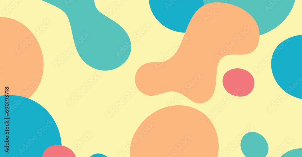 Abstract colorful geometric background. Liquid color background design