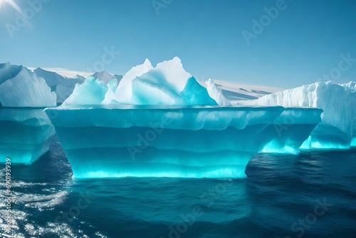 **iceberg - hidden danger and global warming concept