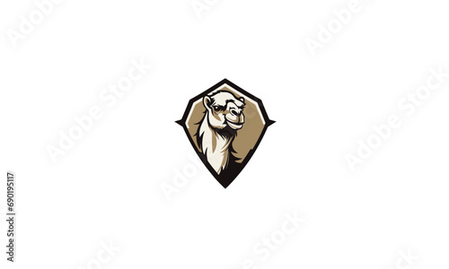 wonderful camel logo with black concept white background