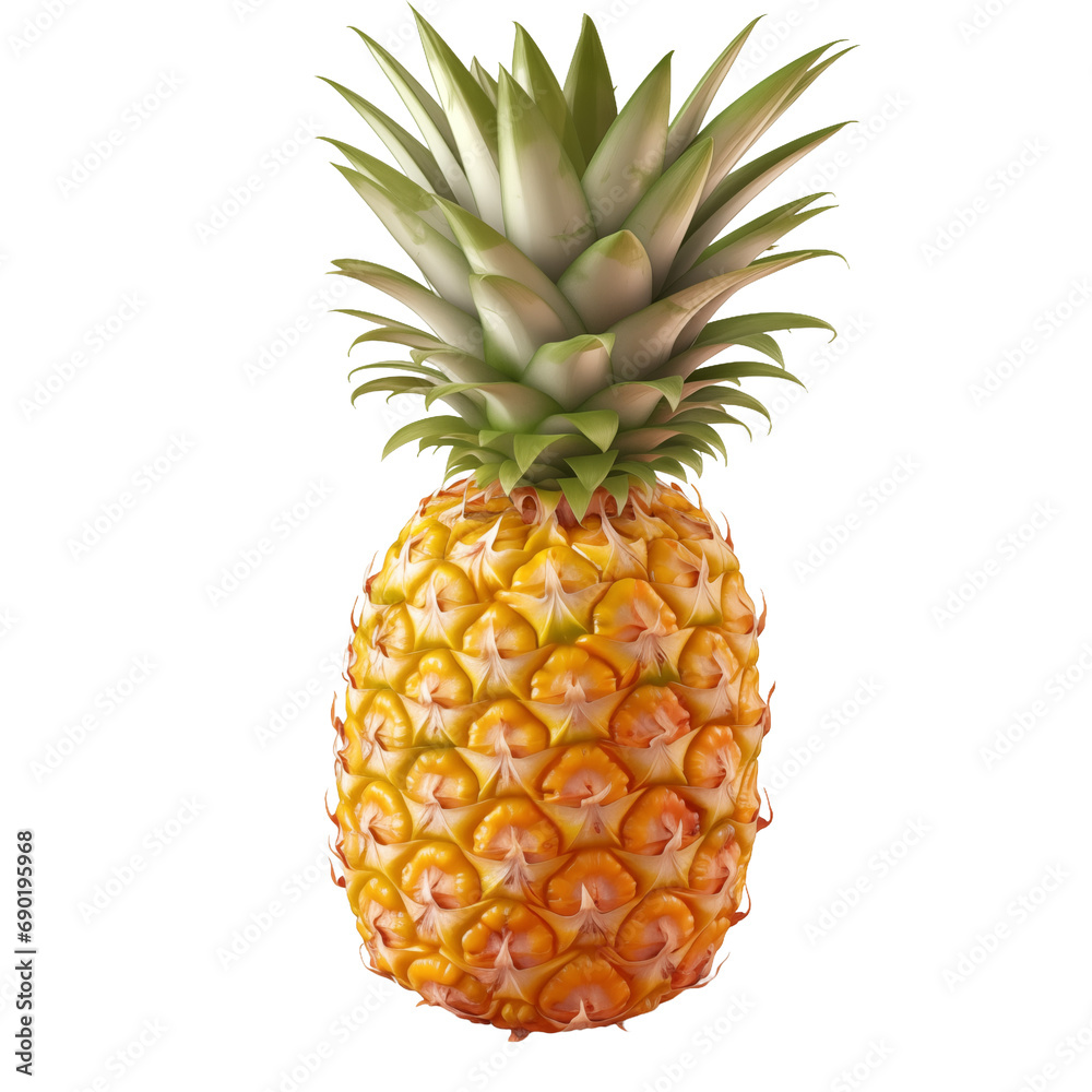 Fototapeta premium pineapple isolated on white