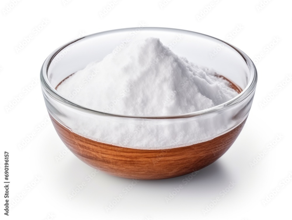 Baking soda isolated on white background Baking soda isolated on white background