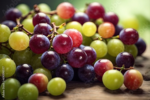 grapes, isolated, superfood, bunch,