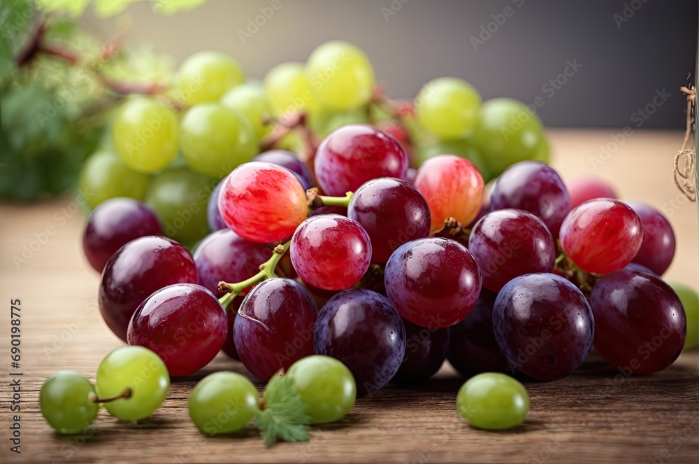 grapes, isolated, superfood, bunch,