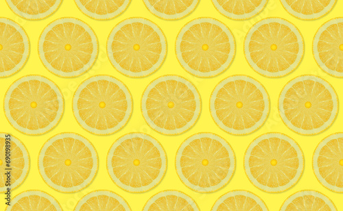 Lemon slices backdrop, Fresh lemon slices pattern backgrond.