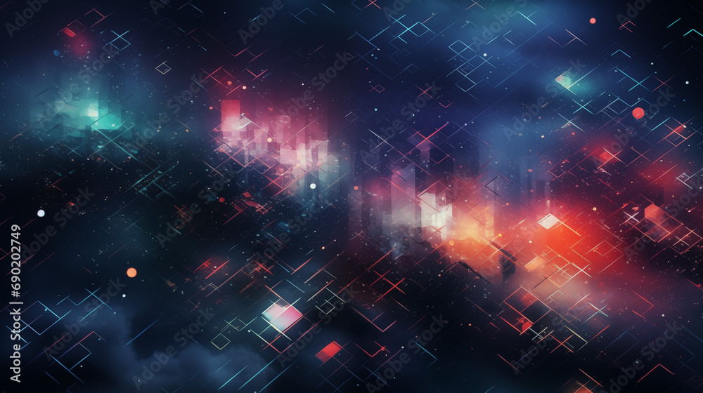Obraz premium Speckle and Sparkling Star Light Illustration Desktop Background
