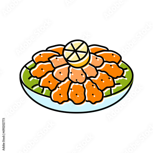 lentil kofte turkish cuisine color icon vector. lentil kofte turkish cuisine sign. isolated symbol illustration