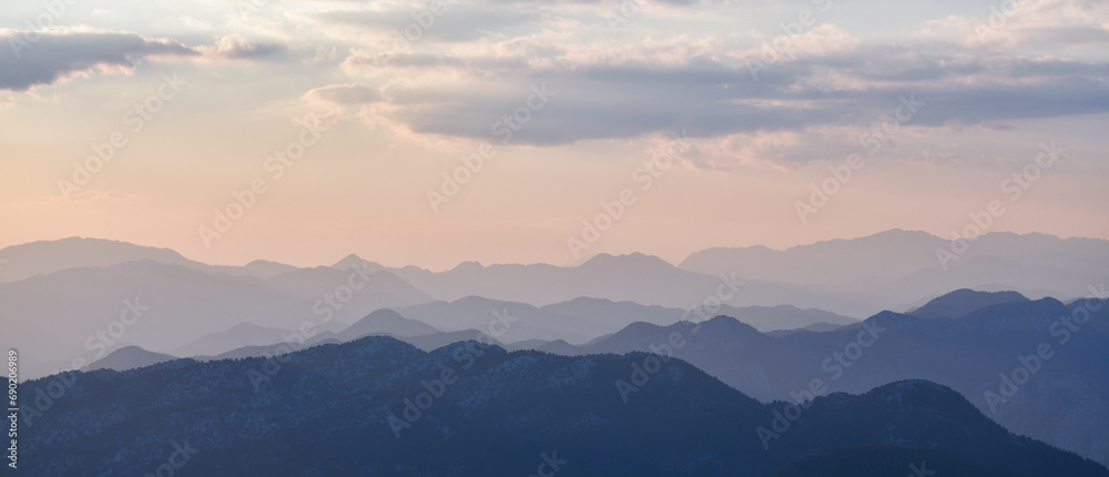 Spectacular Peaks of the Mountain Range